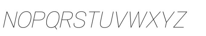 Air Pro UltraLight Oblique Font UPPERCASE