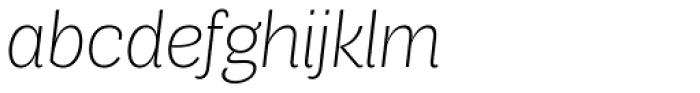 Air Soft UltraLight Italic Font LOWERCASE