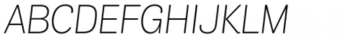 Air UltraLight Italic Font UPPERCASE