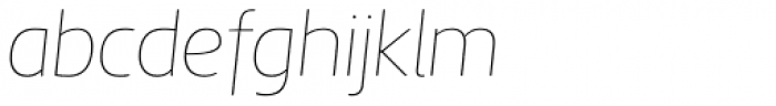 Aircrew Thin Italic Font LOWERCASE