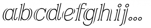 Airium Italic Font LOWERCASE