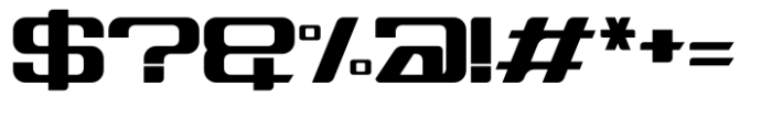 Airwars Future Font OTHER CHARS