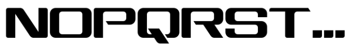 Airwars Future Font UPPERCASE