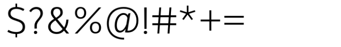 Aisling Sans Extra Light Font OTHER CHARS