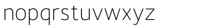 Aisling Sans Thin Font LOWERCASE