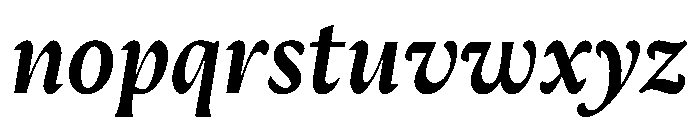 AimeTrial BoldItalic Font LOWERCASE