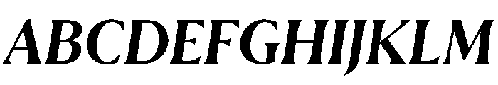 AimeTrial ExtraBoldItalic Font UPPERCASE