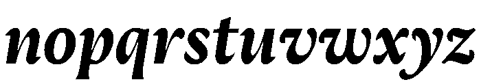 AimeTrial ExtraBoldItalic Font LOWERCASE