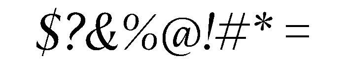 AimeTrial Italic Font OTHER CHARS