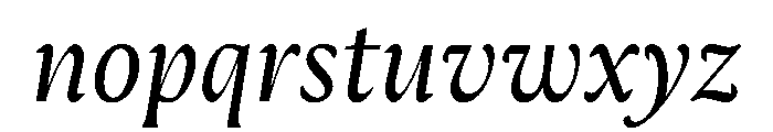 AimeTrial Italic Font LOWERCASE