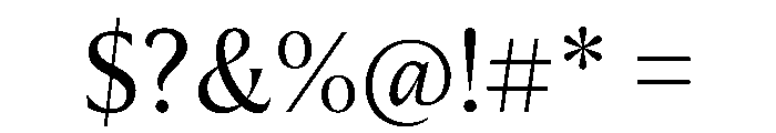 AimeTrial Regular Font OTHER CHARS