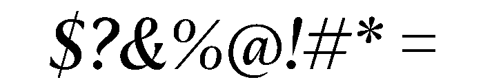 AimeTrial SemiBoldItalic Font OTHER CHARS
