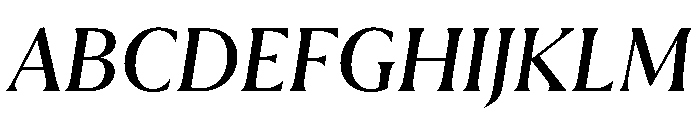 AimeTrial SemiBoldItalic Font UPPERCASE