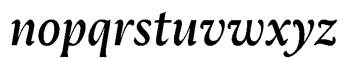AimeTrial SemiBoldItalic Font LOWERCASE