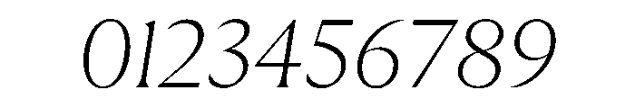 AimeTrial ThinItalic Font OTHER CHARS