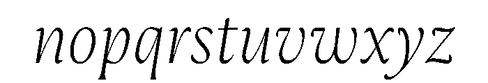 AimeTrial ThinItalic Font LOWERCASE