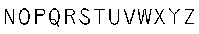 Air Light Mono Font UPPERCASE