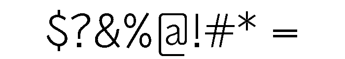 Air Light Font OTHER CHARS