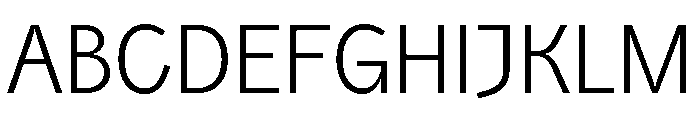 Air Light Font UPPERCASE