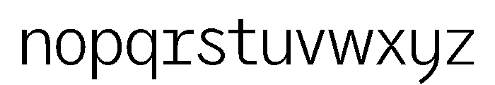 Air Light Font LOWERCASE