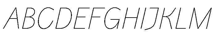 Air Regular 100 Font UPPERCASE