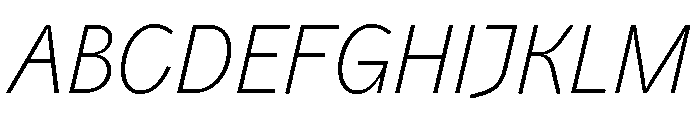 Air Regular 101 Font UPPERCASE