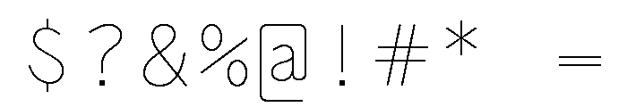 Air Regular 19 Font OTHER CHARS