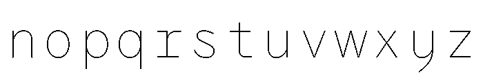 Air Regular 19 Font LOWERCASE