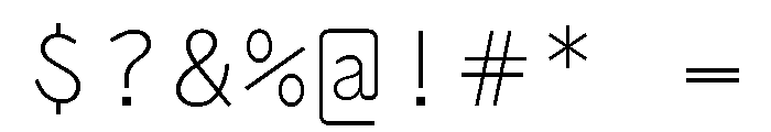 Air Regular 20 Font OTHER CHARS