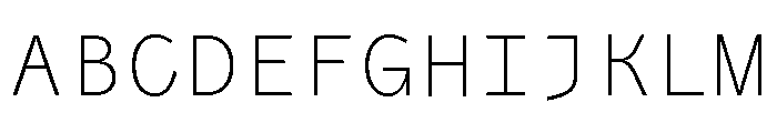 Air Regular 20 Font UPPERCASE