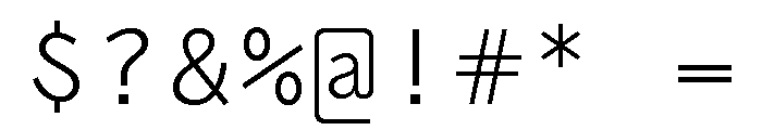 Air Regular 21 Font OTHER CHARS