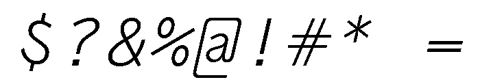 Air Regular 30 Font OTHER CHARS