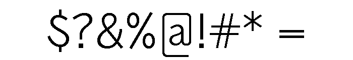 Air Regular 3 Font OTHER CHARS