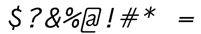 Air Regular 31 Font OTHER CHARS