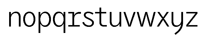 Air Regular 3 Font LOWERCASE