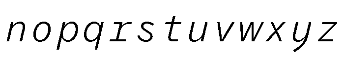 Air Regular 48 Font LOWERCASE
