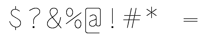 Air Regular 55 Font OTHER CHARS