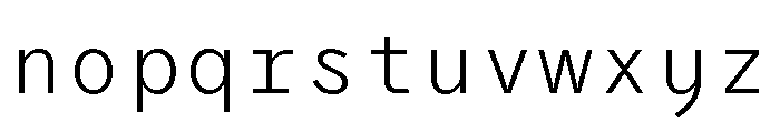 Air Regular 57 Font LOWERCASE