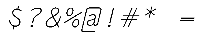 Air Regular 65 Font OTHER CHARS