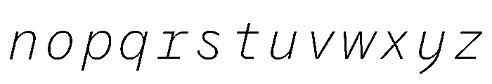 Air Regular 65 Font LOWERCASE