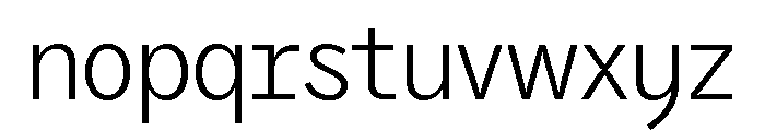 Air Regular 75 Font LOWERCASE