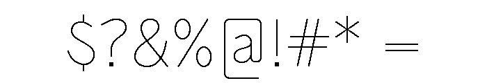 Air Regular Font OTHER CHARS
