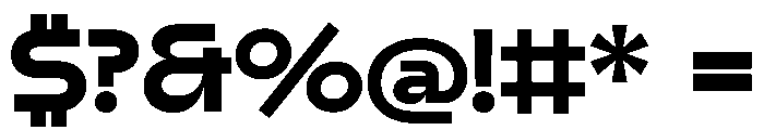 Airo Black Font OTHER CHARS