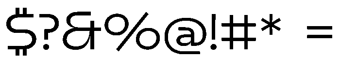 Airo Regular Font OTHER CHARS