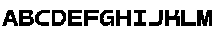 AiroMono BlackMono Font UPPERCASE
