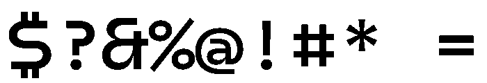 AiroMono BoldMono Font OTHER CHARS