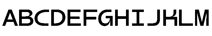 AiroMono BoldMono Font UPPERCASE