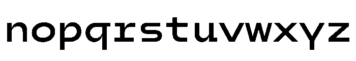 AiroMono BoldMono Font LOWERCASE