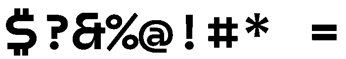 AiroMono ExtraBoldMono Font OTHER CHARS