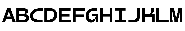AiroMono ExtraBoldMono Font UPPERCASE